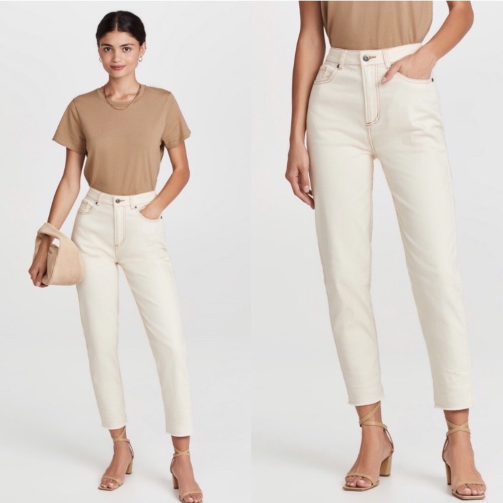 Noisy May Tan Cotton Jeans